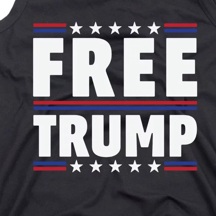 Free Trump Support Trump Trump Not Guilty Tank Top