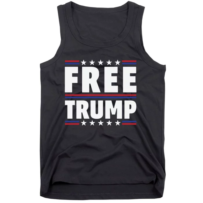 Free Trump Support Trump Trump Not Guilty Tank Top