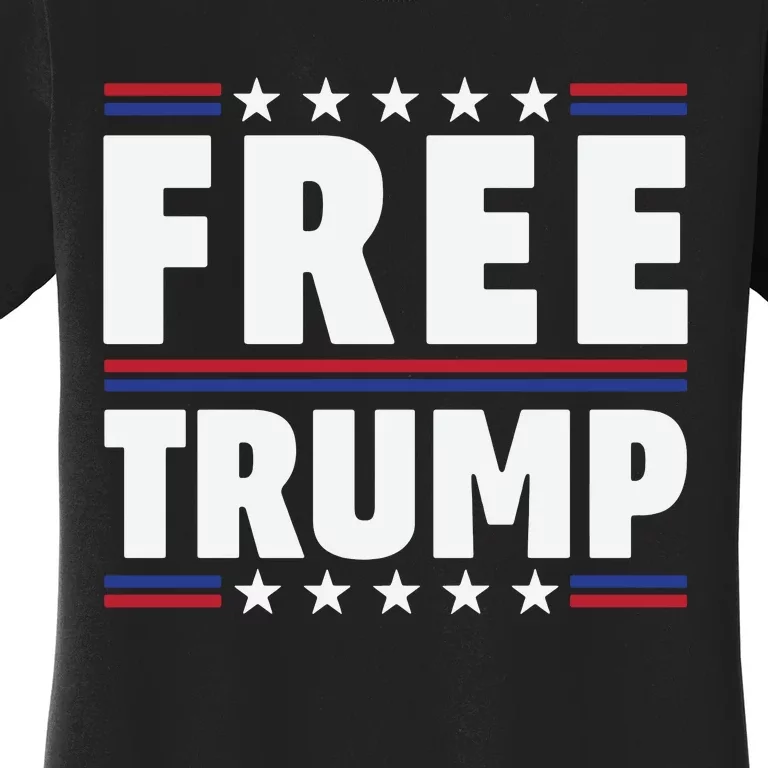 Free Trump Support Trump Trump Not Guilty Women's T-Shirt