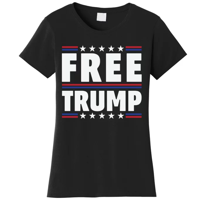 Free Trump Support Trump Trump Not Guilty Women's T-Shirt