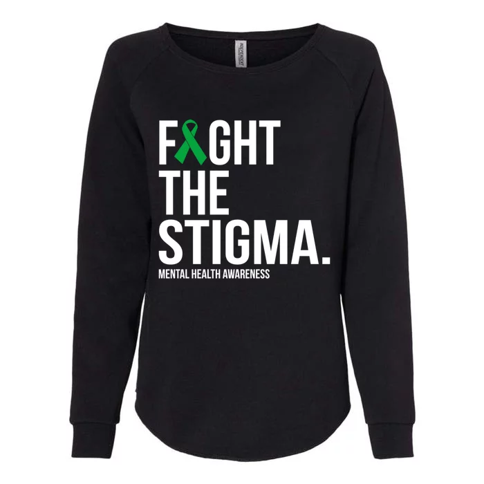 Fight The Stigma Green Ribbon Tal Health Gift Womens California Wash Sweatshirt