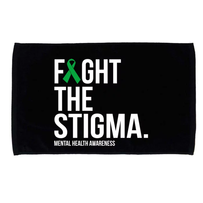 Fight The Stigma Green Ribbon Tal Health Gift Microfiber Hand Towel