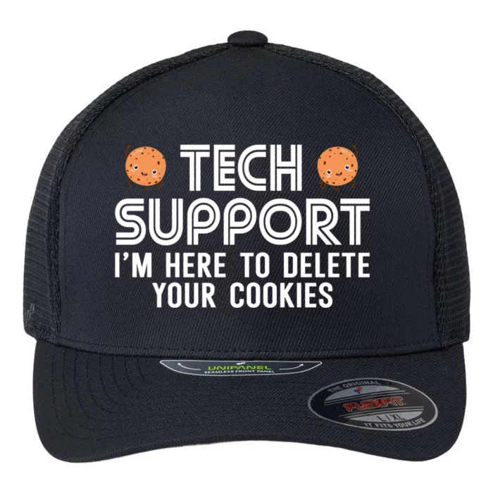 Funny Tech Support Geek Nerd Gift It Helpdesk Computer Geeks Gift Flexfit Unipanel Trucker Cap