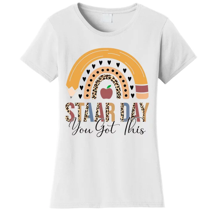 Funny Test STAAR Day Mode On Teacher Testing Ideas School Women's T-Shirt