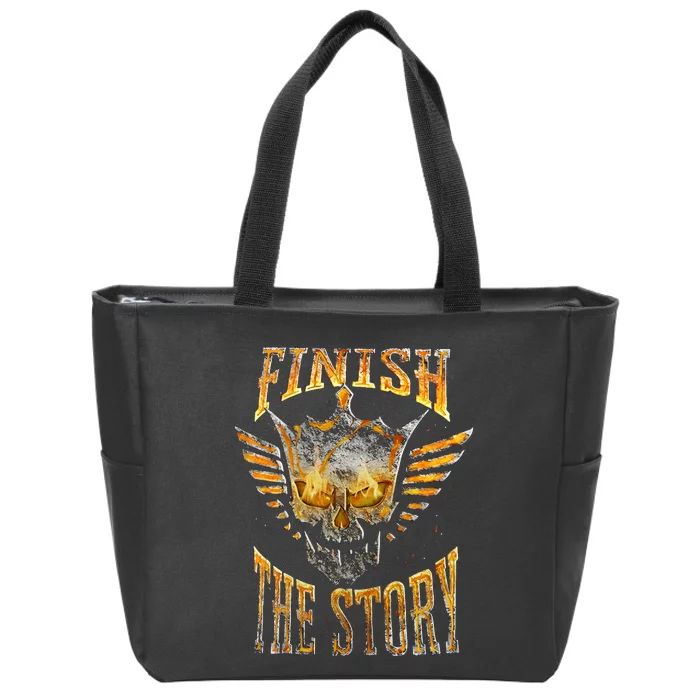 Finish The Story Smelting Zip Tote Bag