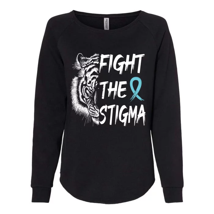 Fight The Stigma Lion Therapy Matters Suicide Prevention Gift Womens California Wash Sweatshirt