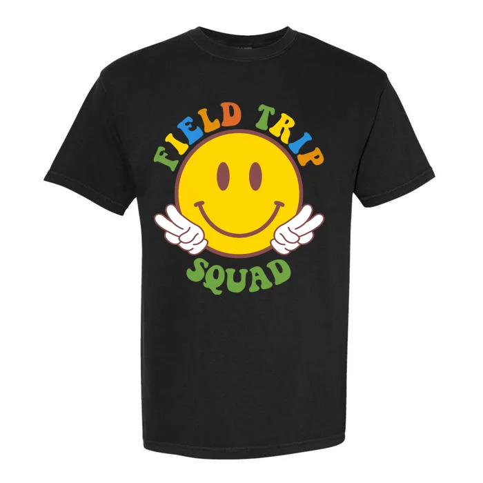 Field Trip Squad Smiley Face School Garment-Dyed Heavyweight T-Shirt