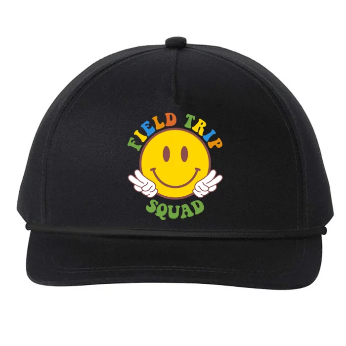 Field Trip Squad Smiley Face School Snapback Five-Panel Rope Hat