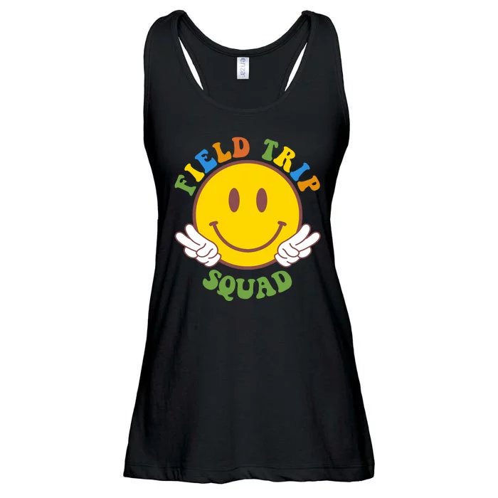 Field Trip Squad Smiley Face School Ladies Essential Flowy Tank