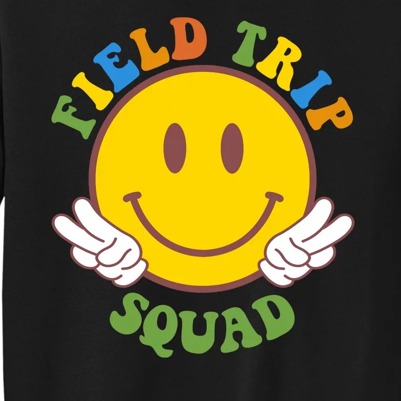 Field Trip Squad Smiley Face School Tall Sweatshirt