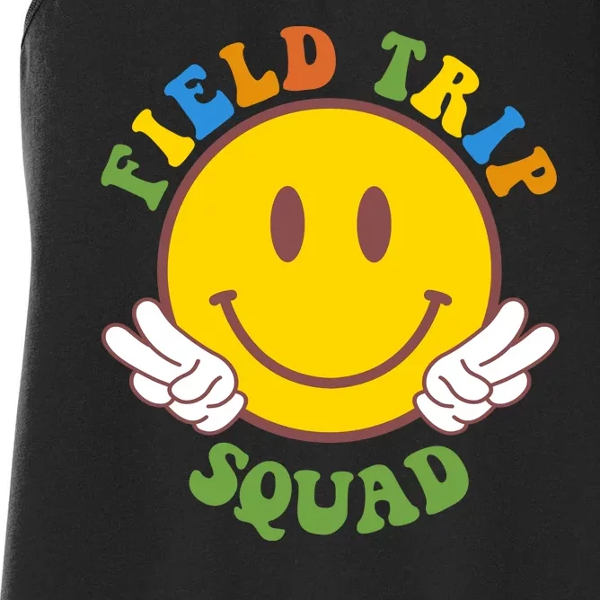 Field Trip Squad Smiley Face School Women's Racerback Tank