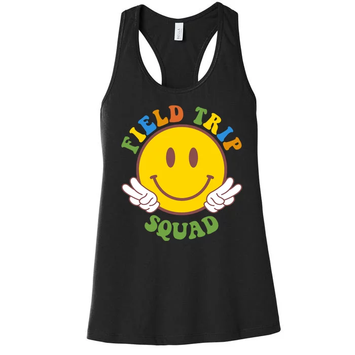 Field Trip Squad Smiley Face School Women's Racerback Tank