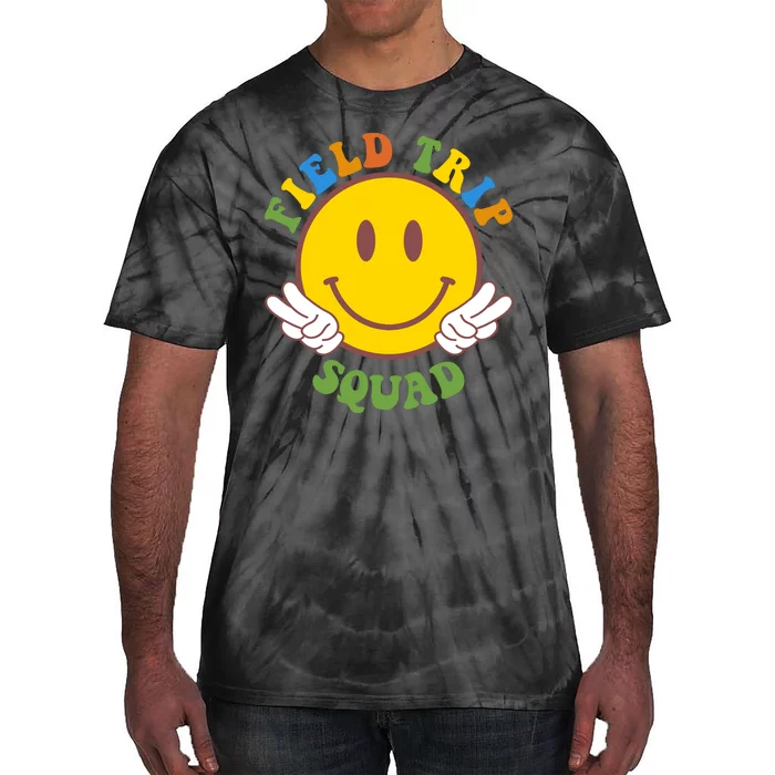 Field Trip Squad Smiley Face School Tie-Dye T-Shirt