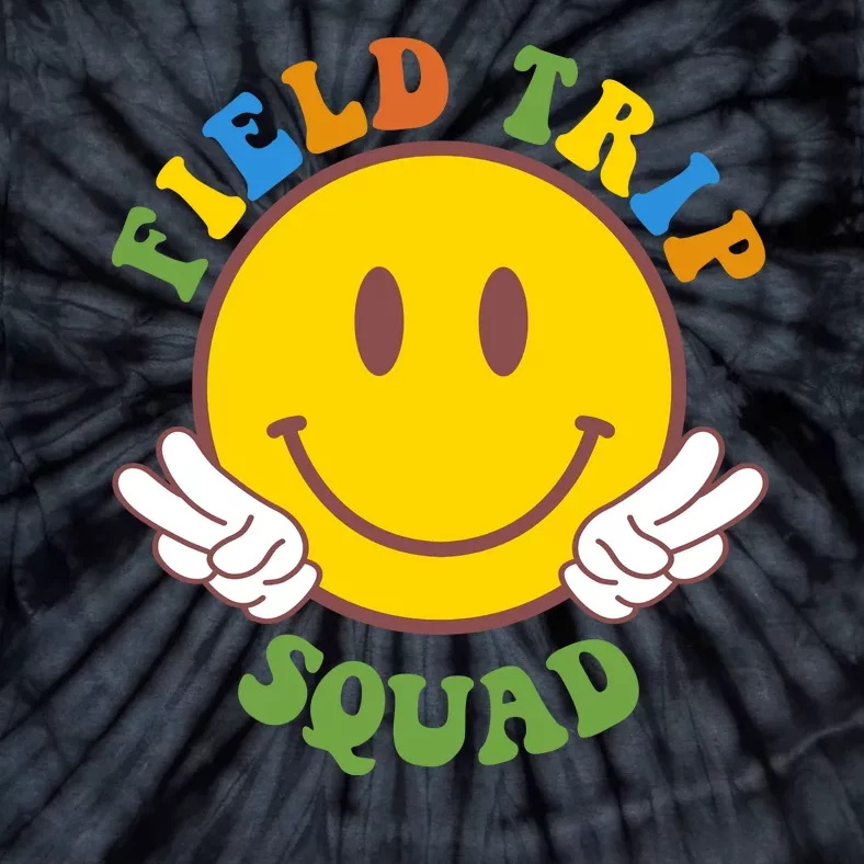 Field Trip Squad Smiley Face School Tie-Dye T-Shirt