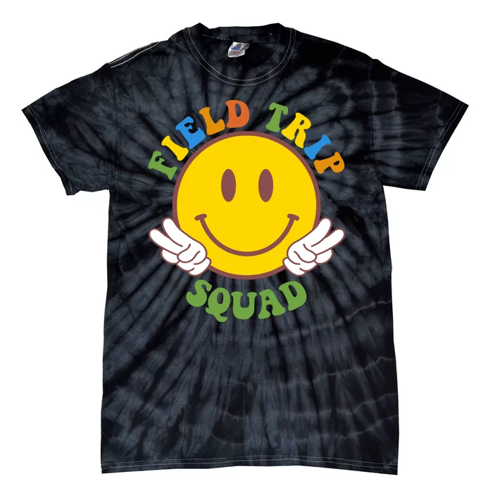 Field Trip Squad Smiley Face School Tie-Dye T-Shirt