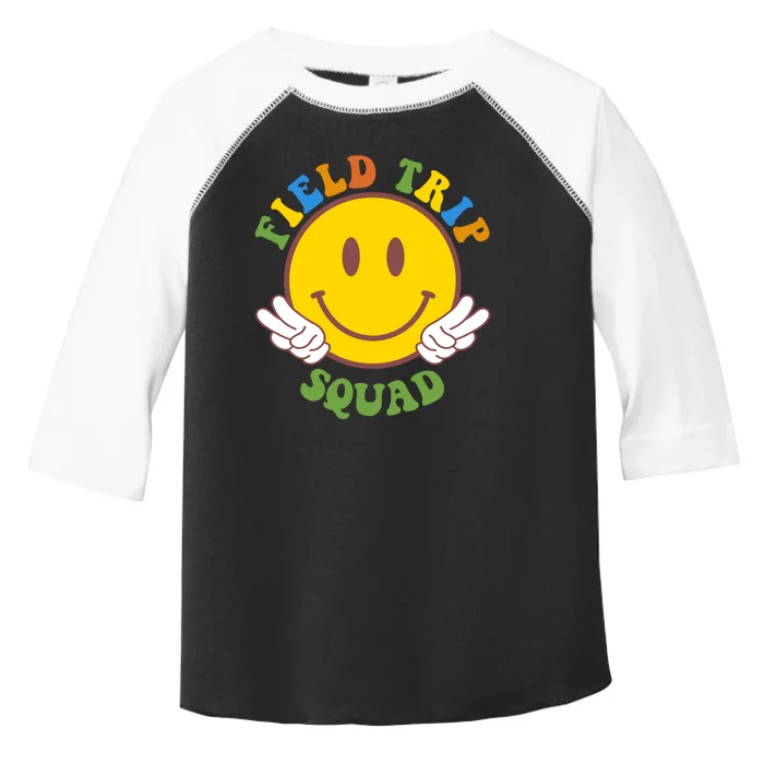 Field Trip Squad Smiley Face School Toddler Fine Jersey T-Shirt