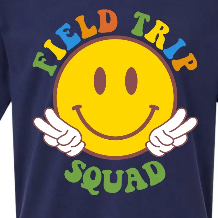 Field Trip Squad Smiley Face School Sueded Cloud Jersey T-Shirt