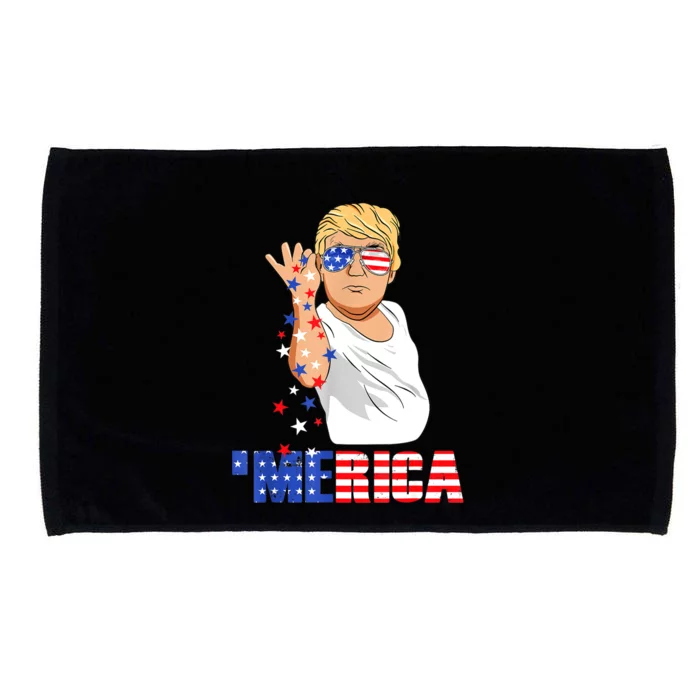 Funny Trump Salt Merica Freedom 4th Of July TShirt Gifts Microfiber Hand Towel