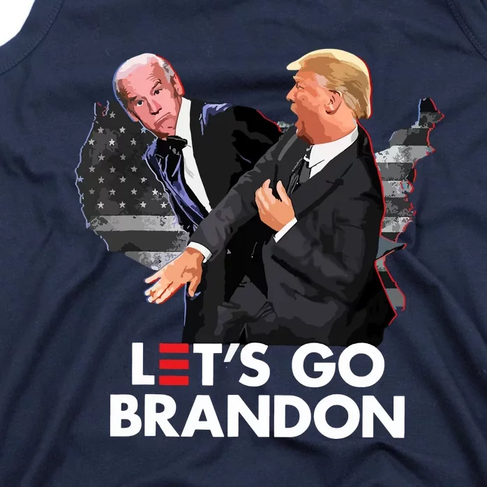 Funny Trump Slap Biden Go Lets Anti Democrat Tank Top