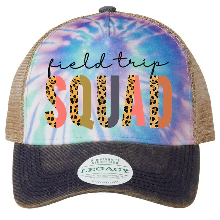 Field Trip Squad Leopard Field Day Games Kindergarten Legacy Tie Dye Trucker Hat