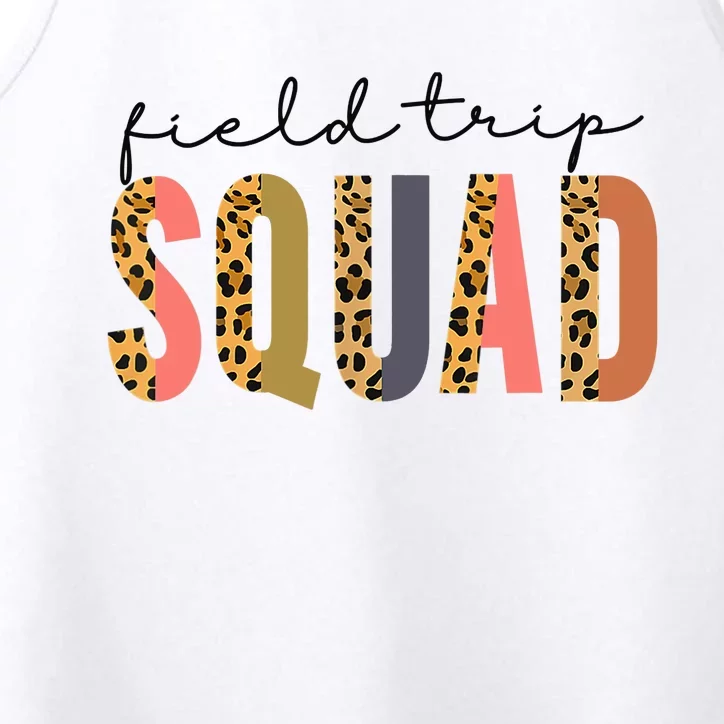 Field Trip Squad Leopard Field Day Games Kindergarten Performance Tank