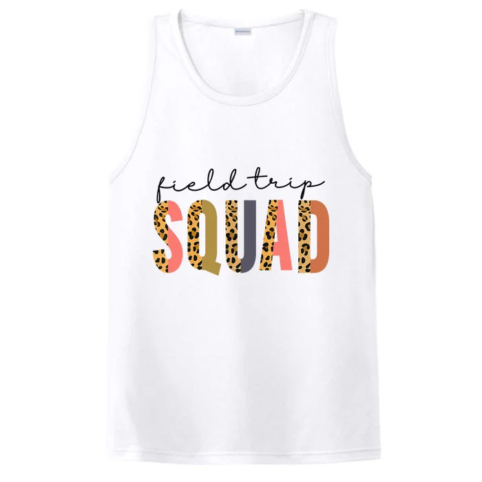 Field Trip Squad Leopard Field Day Games Kindergarten Performance Tank