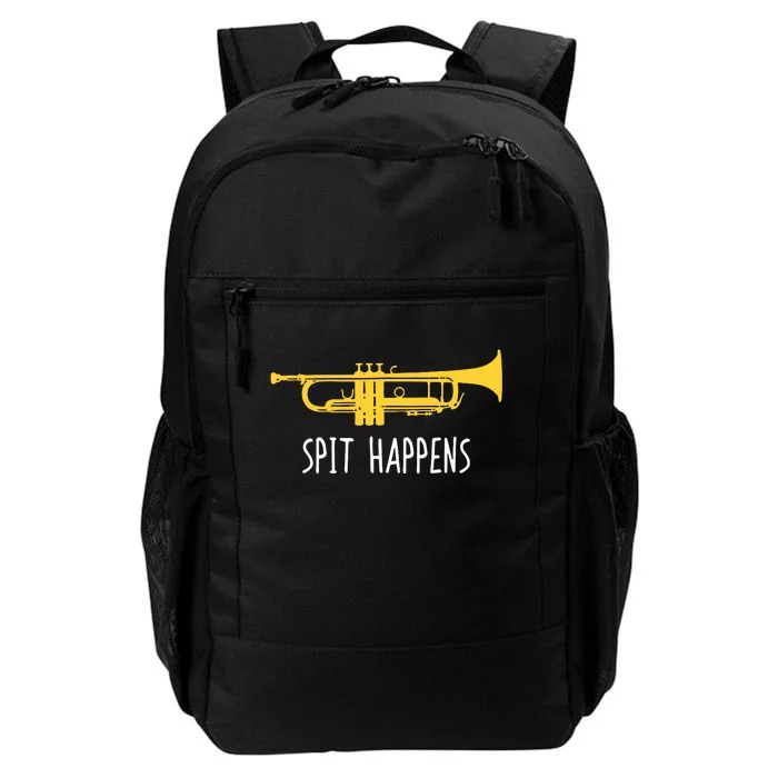 Funny Trumpet Spit Happens Band Player Gift Daily Commute Backpack