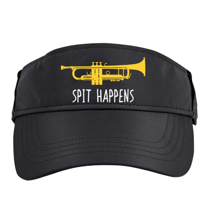 Funny Trumpet Spit Happens Band Player Gift Adult Drive Performance Visor