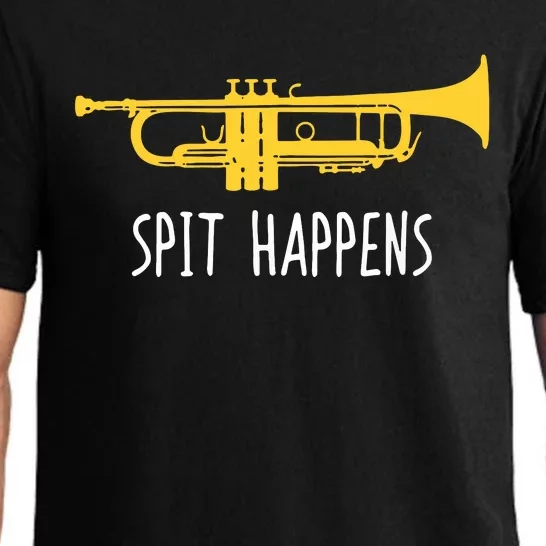 Funny Trumpet Spit Happens Band Player Gift Pajama Set