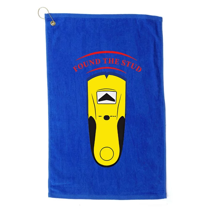 Found The Stud Funny Platinum Collection Golf Towel