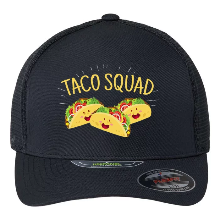 Funny Taco Squad Cute Mexican Food Lover Tee Gift Flexfit Unipanel Trucker Cap