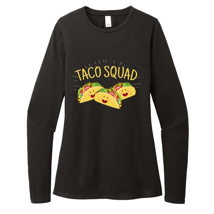 Funny Taco Squad Cute Mexican Food Lover Tee Gift Womens CVC Long Sleeve Shirt