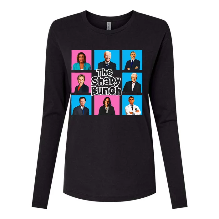 Funny The Shady Bunch 2024 Womens Cotton Relaxed Long Sleeve T-Shirt