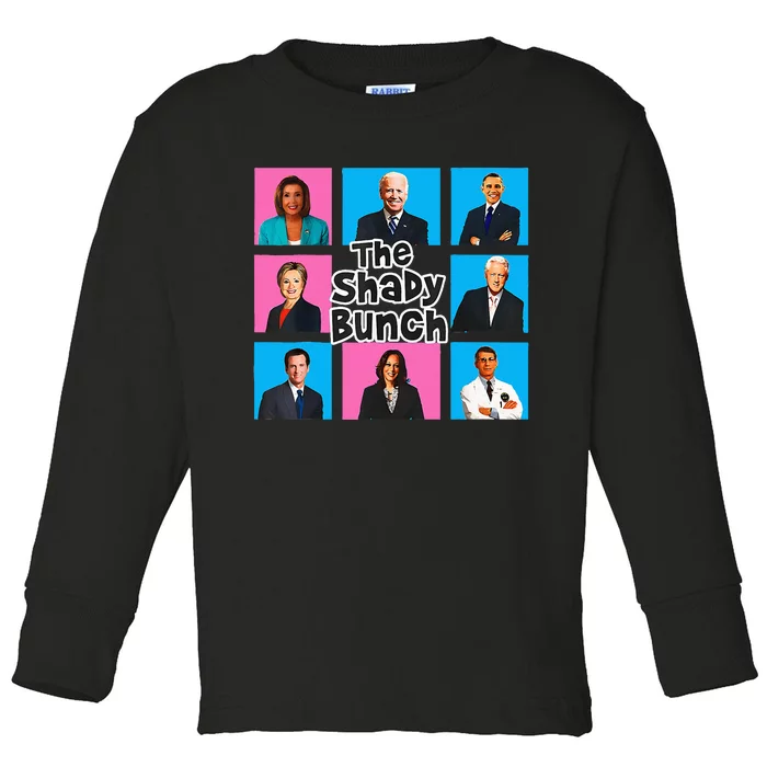 Funny The Shady Bunch 2024 Toddler Long Sleeve Shirt