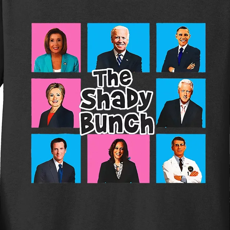 Funny The Shady Bunch 2024 Kids Long Sleeve Shirt