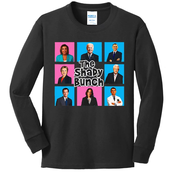 Funny The Shady Bunch 2024 Kids Long Sleeve Shirt