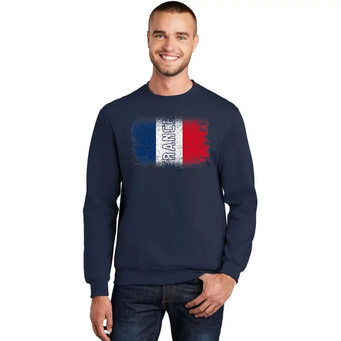 France Team Sports Soccer French Flag Jersey Tall Sweatshirt