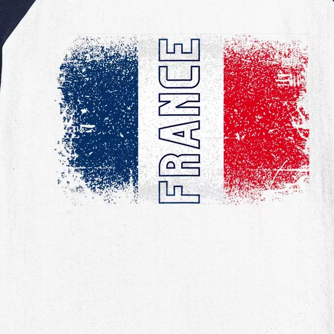 France Team Sports Soccer French Flag Jersey Baseball Sleeve Shirt