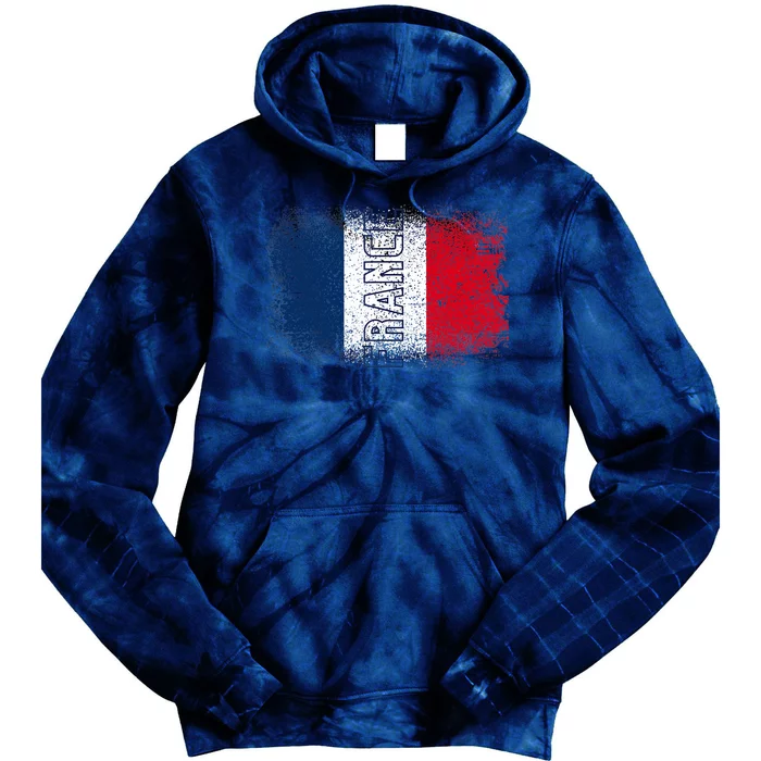 France Team Sports Soccer French Flag Jersey Tie Dye Hoodie