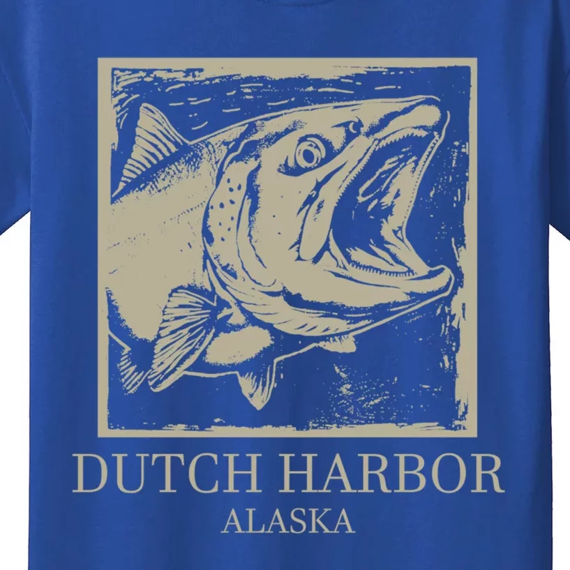 Fishing Town Souvenir Dutch Harbor Alaska Cool Gift Kids T-Shirt