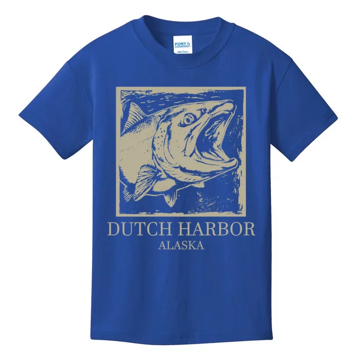 Fishing Town Souvenir Dutch Harbor Alaska Cool Gift Kids T-Shirt