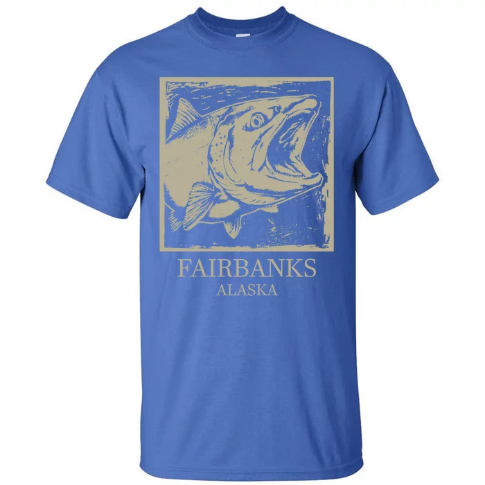 Fishing Town Souvenir Fairbanks Alaska Gift Tall T-Shirt