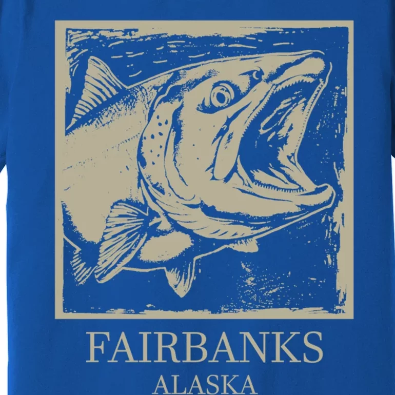 Fishing Town Souvenir Fairbanks Alaska Gift Premium T-Shirt