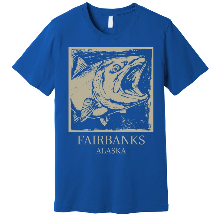 Fishing Town Souvenir Fairbanks Alaska Gift Premium T-Shirt