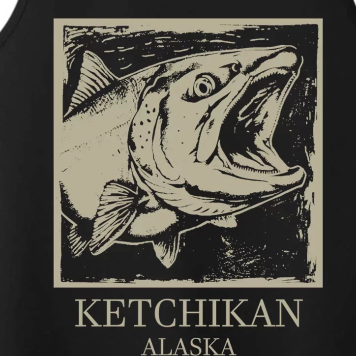 Fishing Town Souvenir Ketchikan Alaska Cool Gift Performance Tank