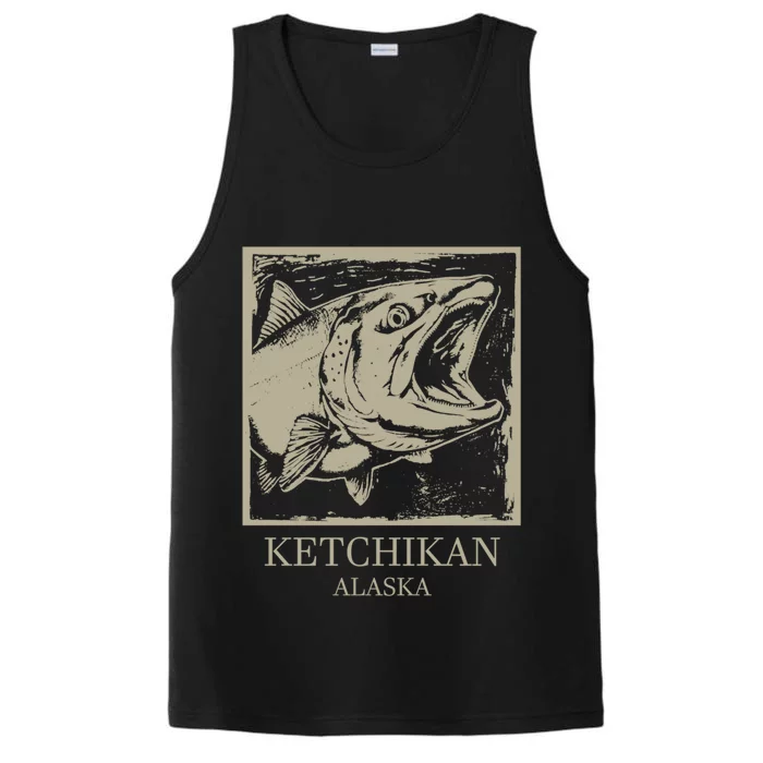 Fishing Town Souvenir Ketchikan Alaska Cool Gift Performance Tank