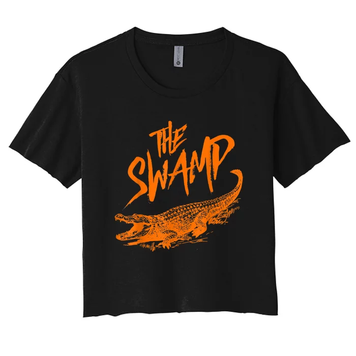 Florida The Swamp Gator Women's Crop Top Tee