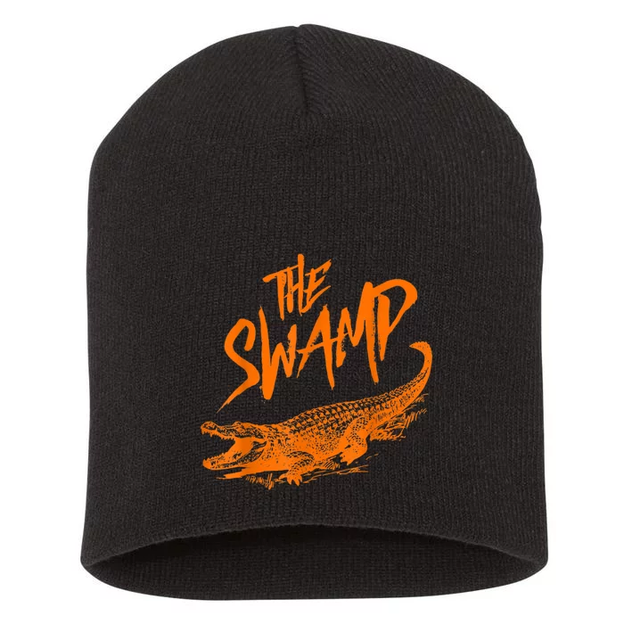 Florida The Swamp Gator Short Acrylic Beanie