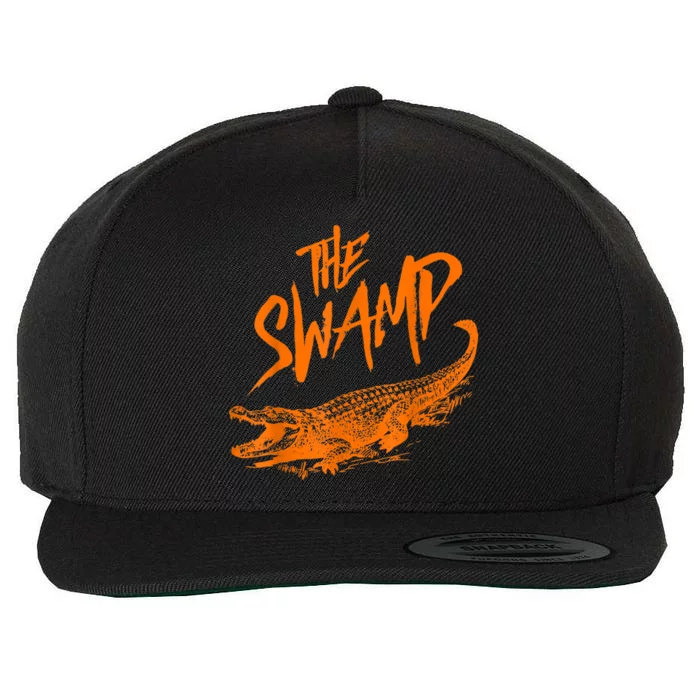 Florida The Swamp Gator Wool Snapback Cap