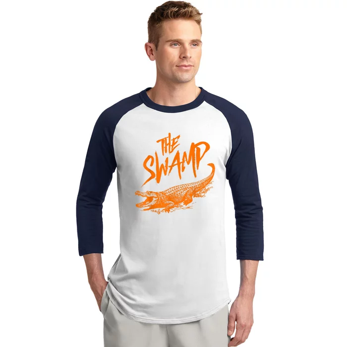 Florida The Swamp Gator Baseball Sleeve Shirt